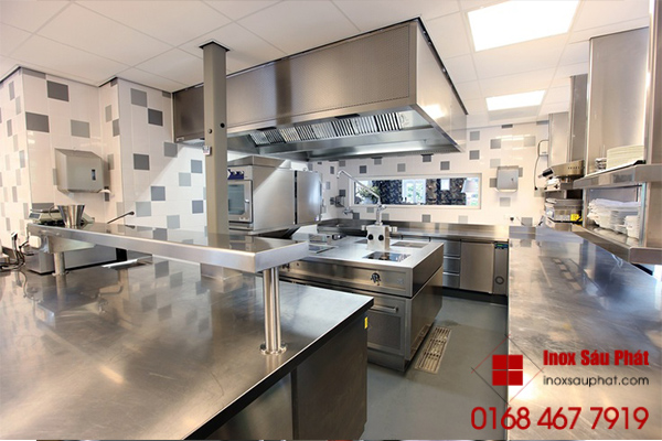 Dịch vụ làm hệ thống máng hút khói inox cho bếp gia đình, bếp công nghệp ở TPHCM của cửa hàng Inox Sáu Phát