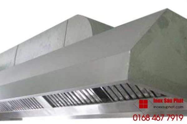 Dịch vụ làm hệ thống máng hút khói inox cho bếp gia đình, bếp công nghệp ở TPHCM của cửa hàng Inox Sáu Phát