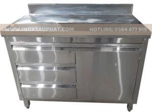 Tủ bếp inox có 3 ngăn kéo và 1 cánh