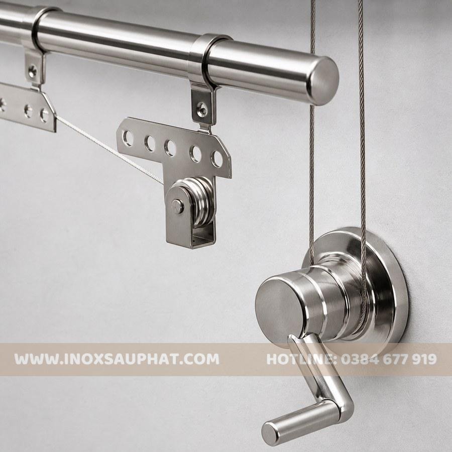 Bộ phụ kiện giàn phơi inox 304 thông minh chắc chắn